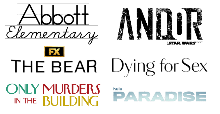 Debut - Abbott Elementary, Andor, The Bear, Dying for Sex, Only Murders in the Building, Paradise