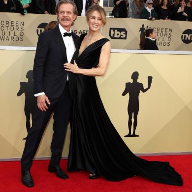 William H. Macy (L) and Felicity Huffman