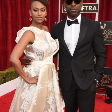 Ryan Michelle Bathe (L) and Sterling K. Brown