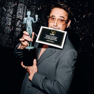 Backstage with Robert Downey Jr. at the 30th Annual Actor Awards