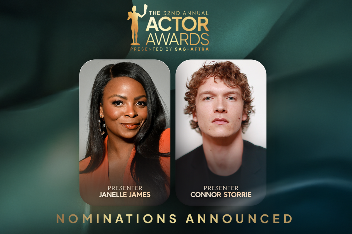 The Actor Awards Nominations Announcement Presenters Janelle James and Connor Storrie